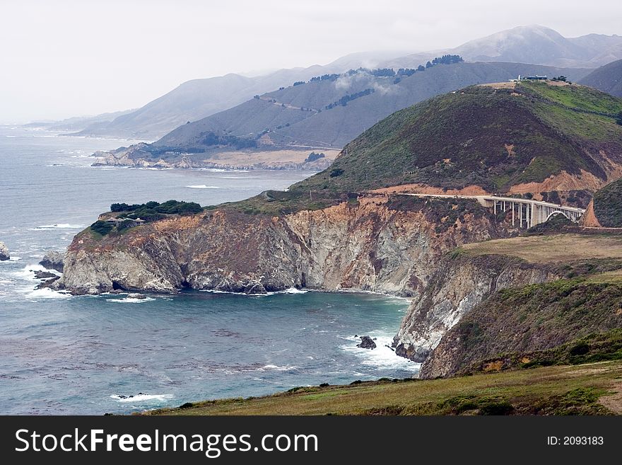 View of Big Sur, California