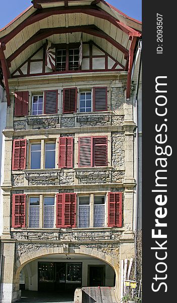 Nice Old House in Murten. Switzerland. Nice Old House in Murten. Switzerland