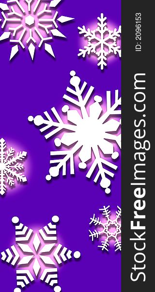 Background Of Snowflakes