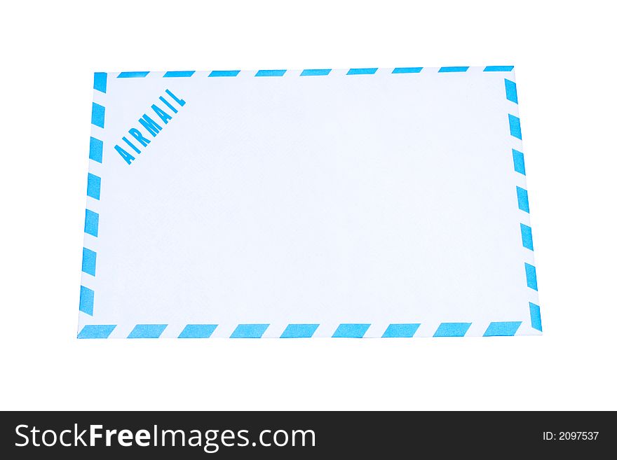 Digital photo of an airmail-envelope. Digital photo of an airmail-envelope.