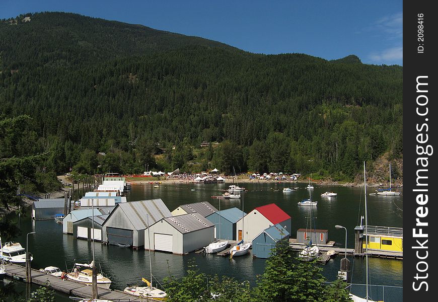 A beautiful view of Kaslo Bay and the annual Jazz festival 2006. A beautiful view of Kaslo Bay and the annual Jazz festival 2006