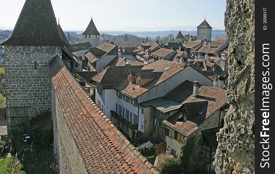 Old City of Murten. Switzerland. Old City of Murten. Switzerland