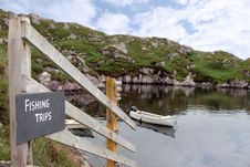 Fishing Trips Sign And Scenic View Royalty Free Stock Images Fishing Trips Sign And Scenic View Royalty Free Stock Images