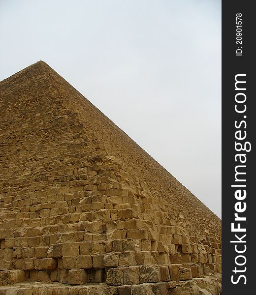 A photo taken of the pyramids at Giza in Cairo. A photo taken of the pyramids at Giza in Cairo.