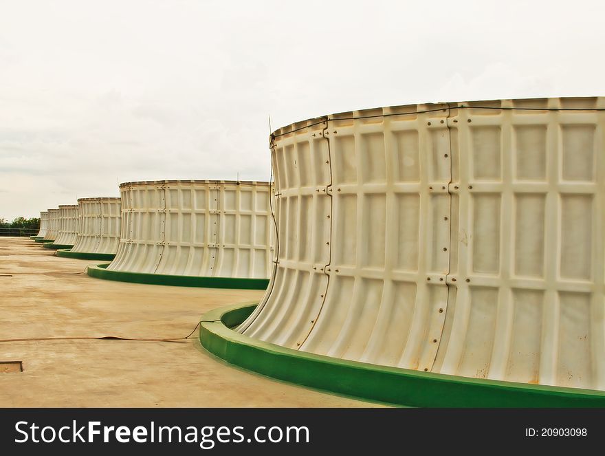 Cooling towers at power savings. Cooling towers at power savings