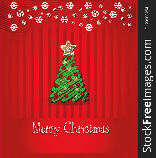 Merry Christmas congratulation template card. Merry Christmas congratulation template card