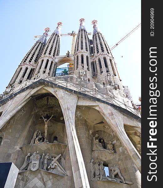 Sagrada Familia cathedral , Barcelona, Spain