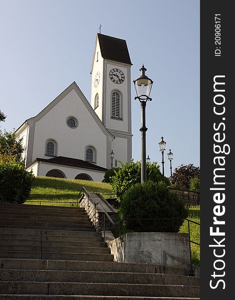The parish church situated in Kriens, the suburb of Lucerne, Switzerland. The parish church situated in Kriens, the suburb of Lucerne, Switzerland.