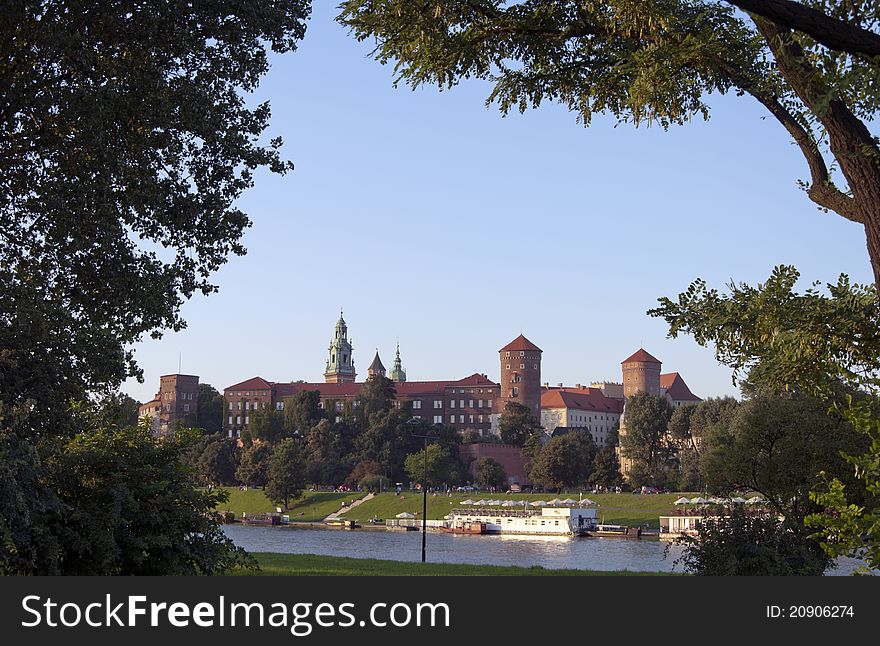 Wawel Castle in Cracow, Poland