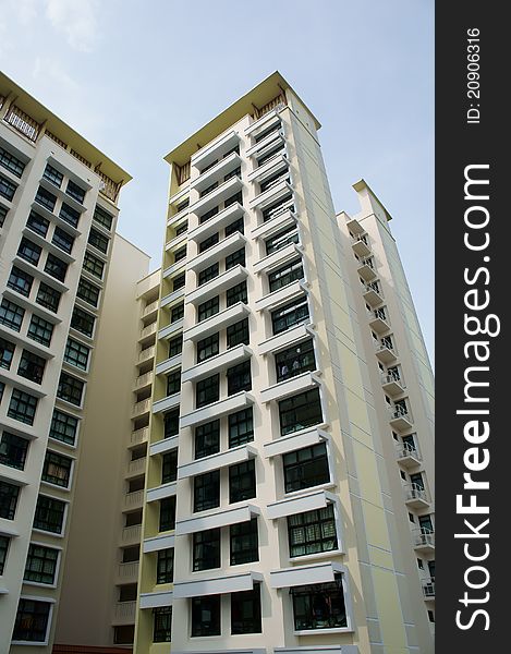 A new high raise residential apartment block