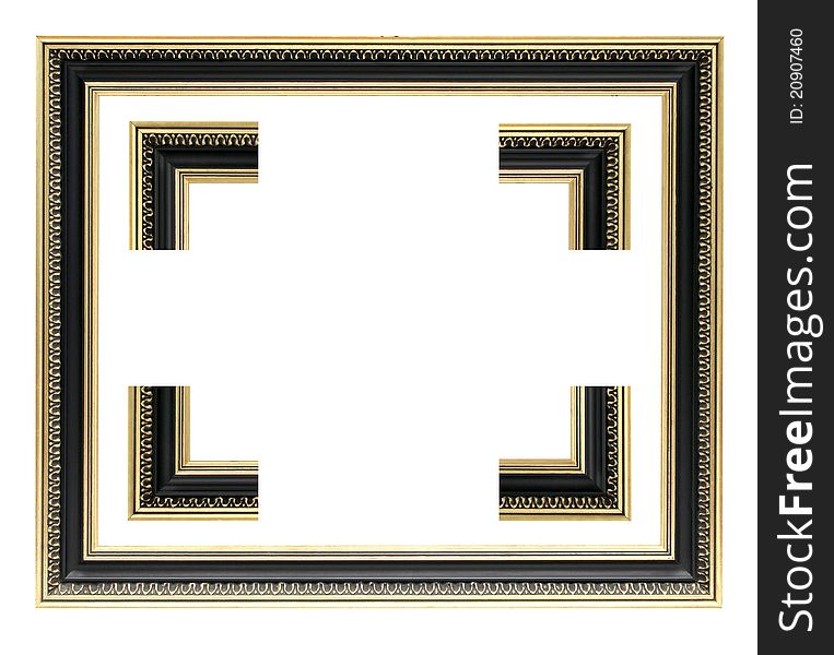 Two painting frame over white