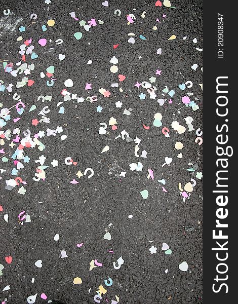 Confetti On The Ground