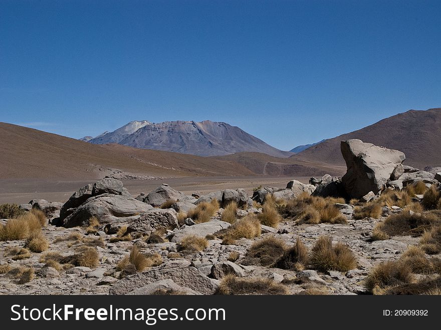 Vulkan Lascar in atacama desert. Vulkan Lascar in atacama desert