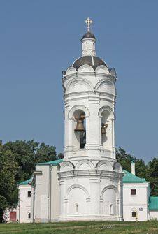 Bell Tower In The Suburban Village Of Kolomenskoye Stock Image Bell Tower In The Suburban Village Of Kolomenskoye Stock Image