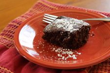 Brownie On A Plate Royalty Free Stock Images Brownie On A Plate Royalty Free Stock Images