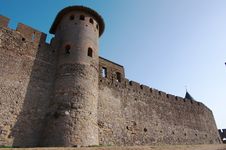 Walls Of Carcassonne Stock Photo Walls Of Carcassonne Stock Photo