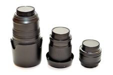 Three Lenses Stock Photos