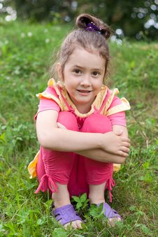 The Girl On A Grass Stock Photography The Girl On A Grass Stock Photography