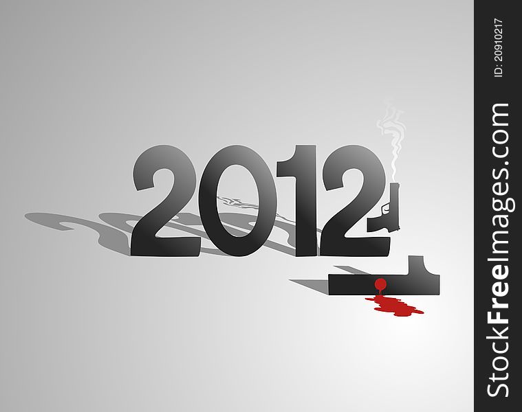 Original illustration of the new year. Original illustration of the new year