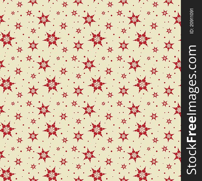 Seamless tile Christmas background of snowflakes. Seamless tile Christmas background of snowflakes