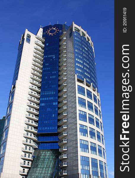 Office building in Moscow.  Here there will be offices of several large industrial companies. Office building in Moscow.  Here there will be offices of several large industrial companies