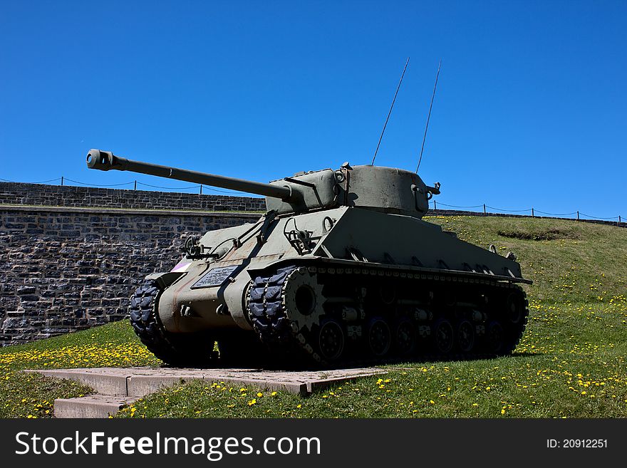 The picture of tank in Quebec. The picture of tank in Quebec