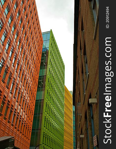 Modern buildings in London UK. Modern buildings in London UK