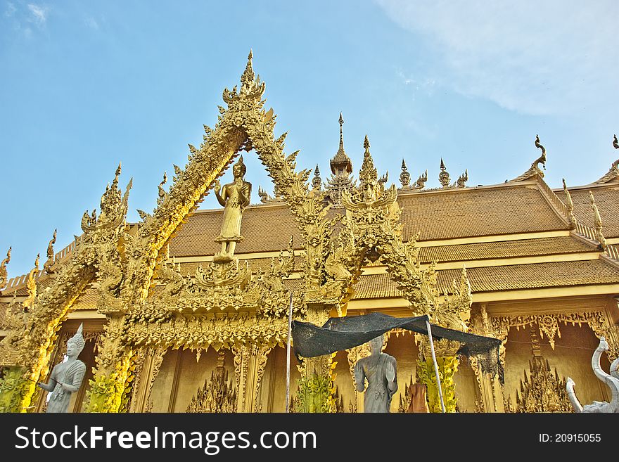 Churches of Buddhism. Most of the Thai pattern style. The identity of the Buddhist. Churches of Buddhism. Most of the Thai pattern style. The identity of the Buddhist