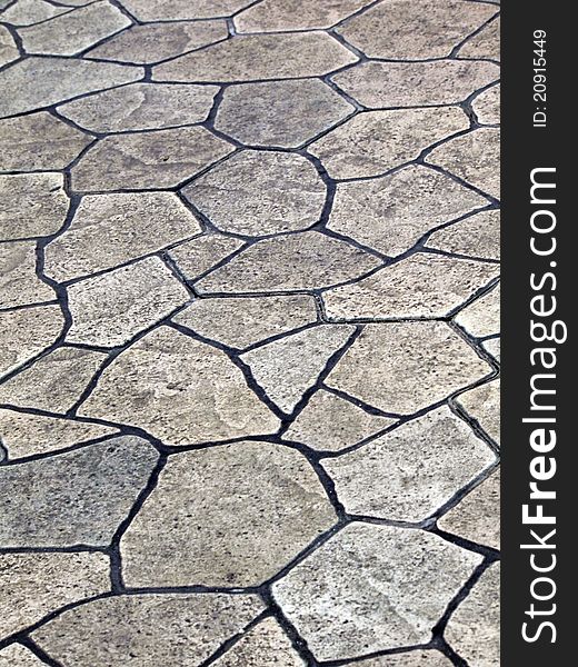 Patterned stone floor Way to see. Patterned stone floor Way to see