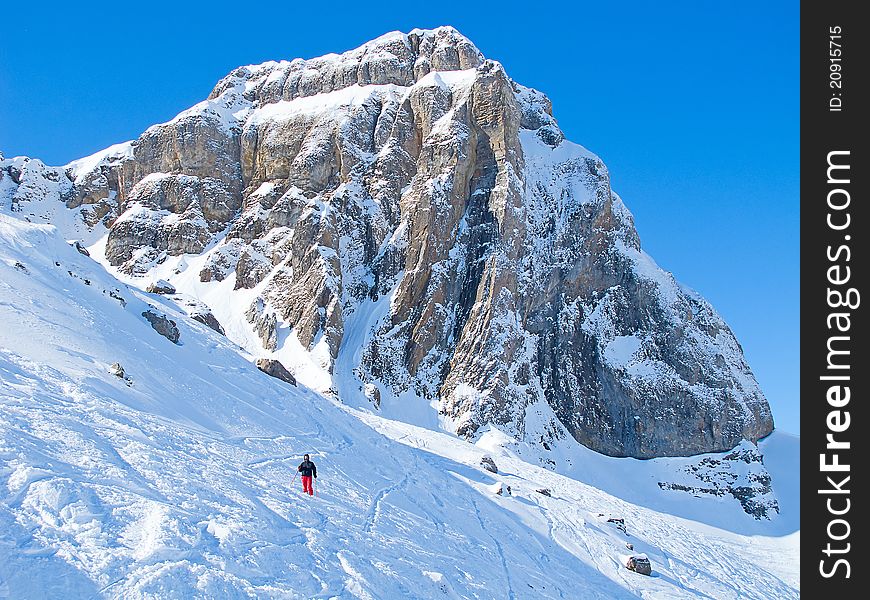 Skiing slope