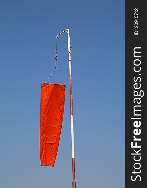 Windsock showing no wind on the airfield