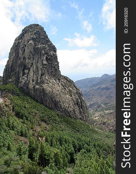 The giant stone on La Gomera