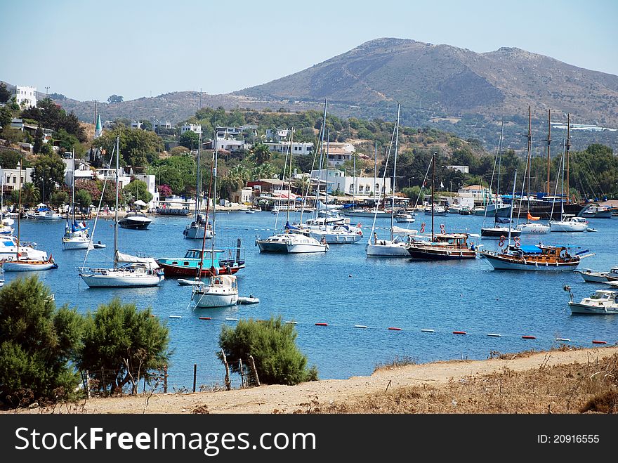 Aegean bays of  Bodrum Turkey. Aegean bays of  Bodrum Turkey