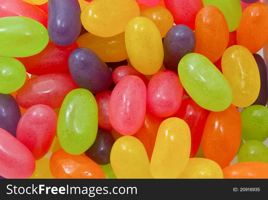 Jelly beans gummy candy snack
