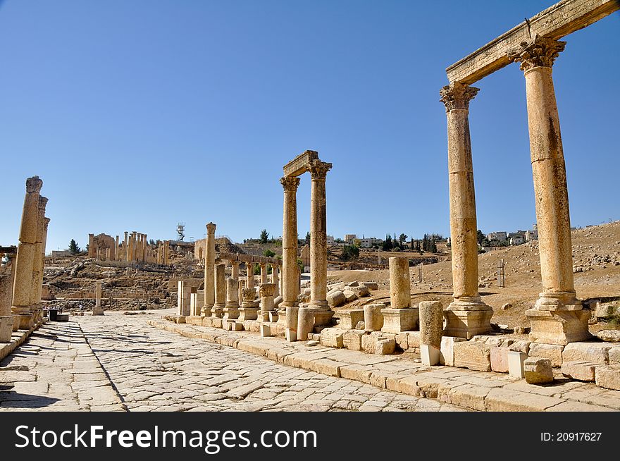 The Cardo Colonnaded Street, Jerash (Jordan)