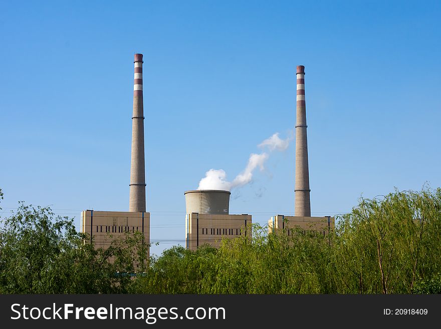 Green power plant environment, Beijing, China