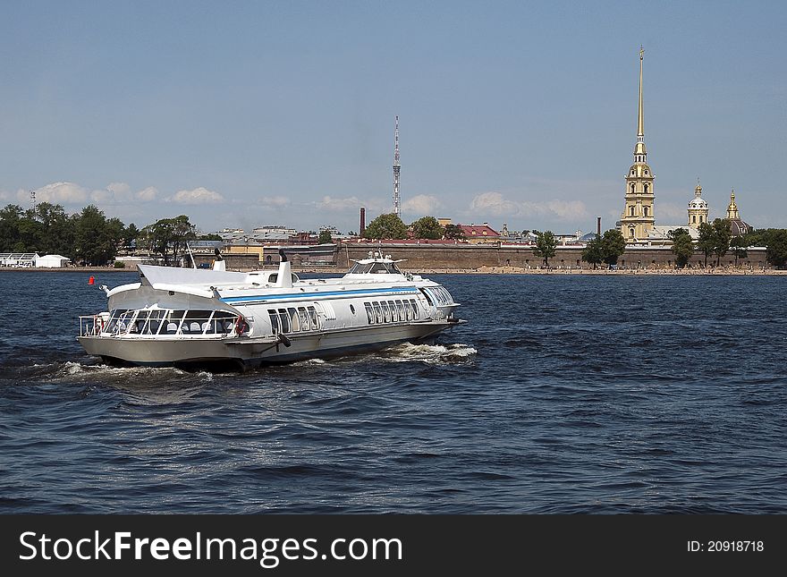 Kind on the Peter and Paul Fortress in the city of St.-Petersburg