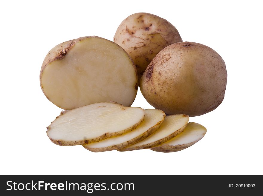 Food potato raw tuber vegetable
