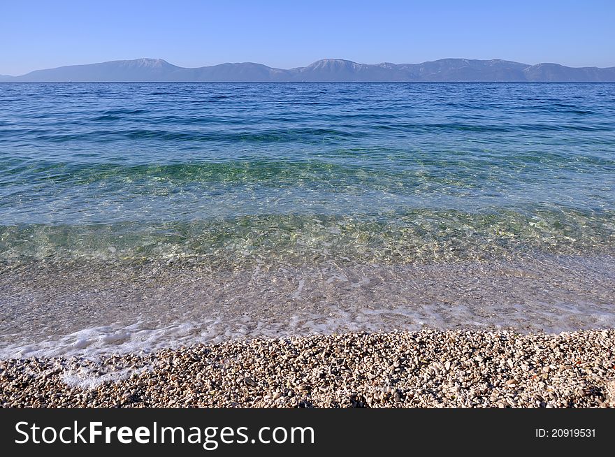 Adriatic Sea in Croatia in sunny day.
