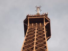 Top And Peak Of Eiffel Tower Royalty Free Stock Photos Top And Peak Of Eiffel Tower Royalty Free Stock Photos