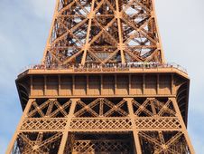 Eiffel Tower Second Deck And Visitor Stock Image Eiffel Tower Second Deck And Visitor Stock Image