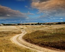 Road In Field Stock Images Road In Field Stock Images