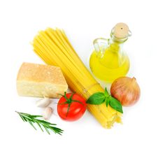 Basic Ingredients For Italian Cousine Royalty Free Stock Photo Basic Ingredients For Italian Cousine Royalty Free Stock Photo