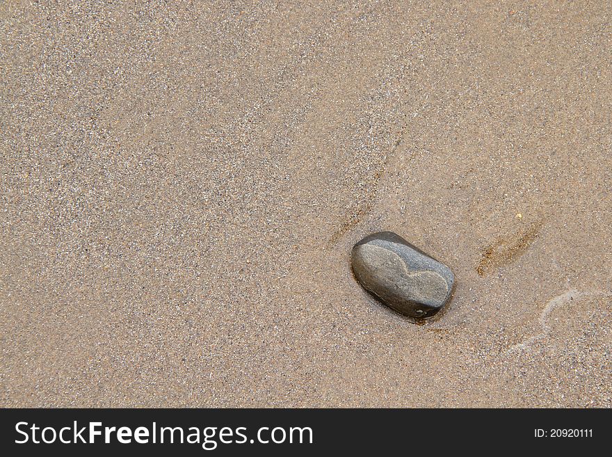 Pebble on the beach