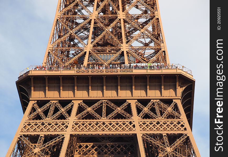 Eiffel Tower Second Deck And Visitor