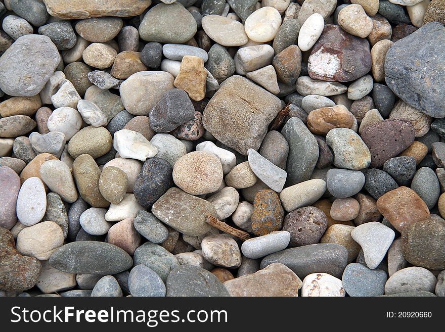 Pebble Background textured granite pebbles close up