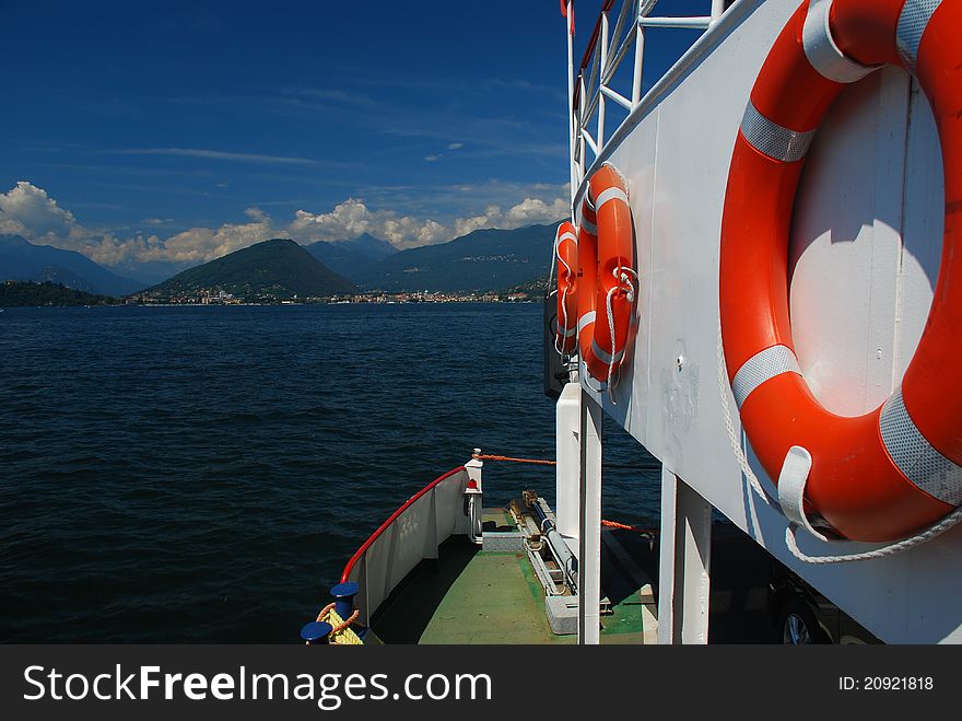 Intra, a lakeside resort by lake Maggiore, seen from the ferry. Intra, a lakeside resort by lake Maggiore, seen from the ferry.