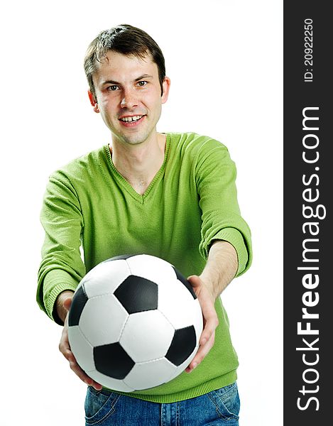 An image of a man with football bal