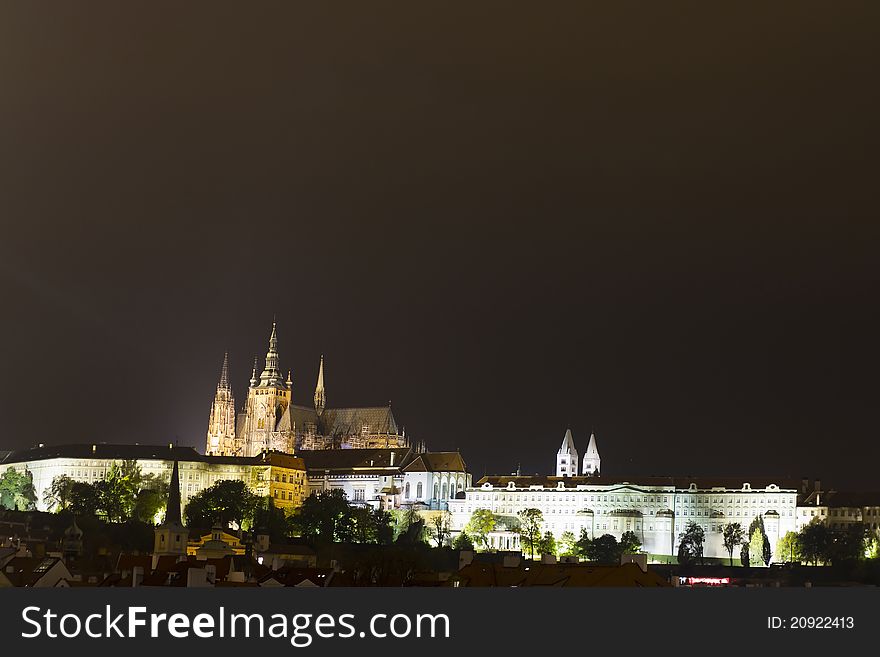 Prague Czech Republic Long Exposure night shot