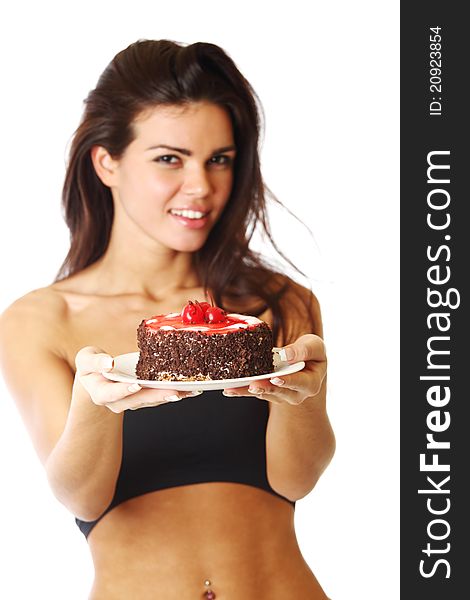 Woman And Cake